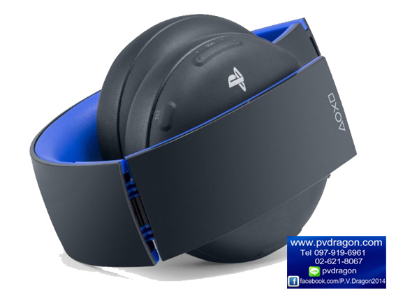 PlayStation Gold Wireless Stereo Headset for PlayStation 3 and PlayStation 4 (Black Color) รูปที่ 3