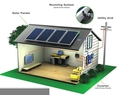 ชุดโซล่าเซลล์สำหรับบ้านพักอาศัย ช่วยลดค่าไฟฟ้า Solar roof top (แผงโซล่าเซลล์ 225W 3 แผง (675Wp)+ Micro Grid tied Inverter 600(SOH002)
