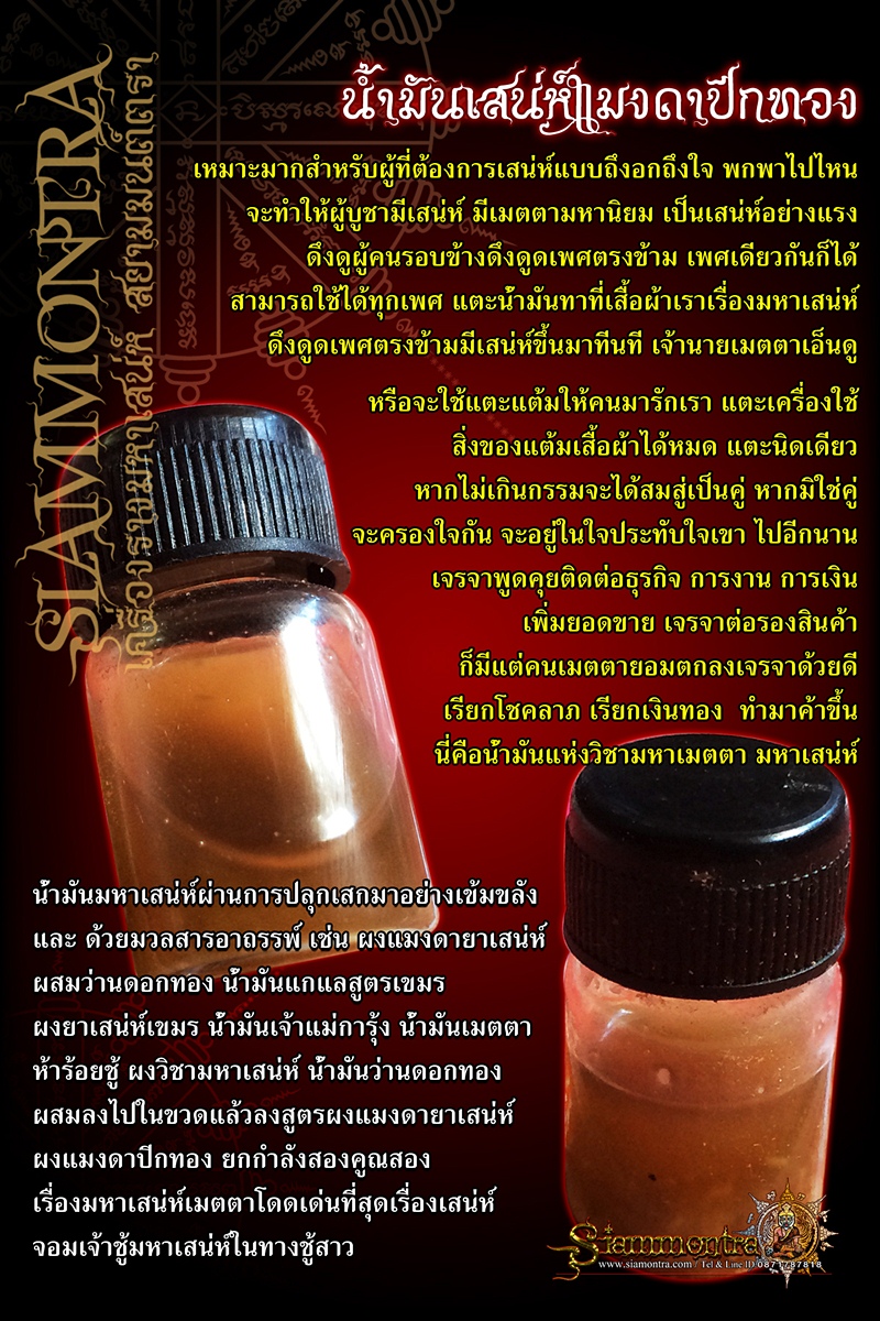 น้ำมันเสน่ห์แมงดาปีกทอง รูปที่ 3