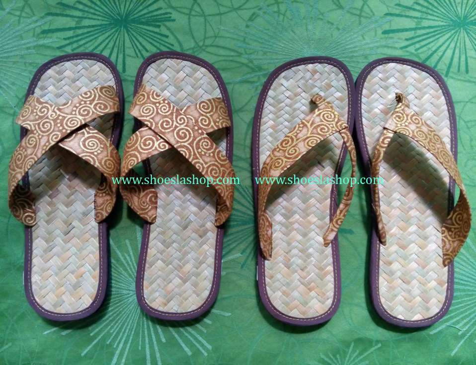 รองเท้าสาน รองเท้าสปา รองเท้าโรงแรม spa slippers hotel slippers รูปที่ 1