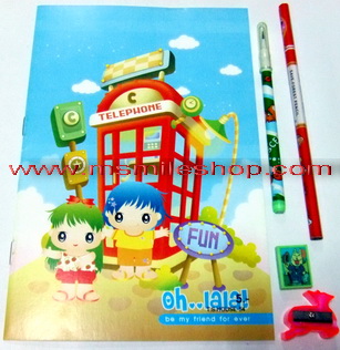 ชุดสมุดระบายสี พร้อมสีไม้ 12 สี ของแจกเด็ก 12 บาท รูปที่ 7