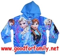เสื้อกันหนาวเด็ก Frozen Jacket โฟรเซ่น สีฟ้า anna elsa อันนา เอลซ่า แจ็กเก็ต เสื้อผ้าเด็ก เสื้อแขนยาว รหัส jckfro008