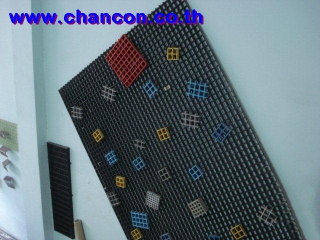 osjตะแกรงเหล็กหล่อ ดักฝุ่น ผงขยะ FRP BAR STEEL SWIMMING OVERFLOW PLASTIC GRATING MANHOLE รูปที่ 1