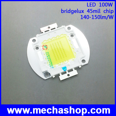 หลอดไฟLed DIY 100W high power bridgelux 45mil chip 140-150lm/W 8000-9000K pure white(DIY056) รูปที่ 1