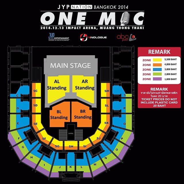 ขายบัตรคอนเสิร์ต JYP NATION BANGKOK 2014 (ONE MIC) รูปที่ 2