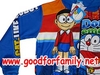 รูปย่อ เสื้อกันหนาวเด็ก Doraemon jacket โดราเอมอน ผ้ามัน มีฮู้ด สีน้ำเงิน แจ็กเก็ต แจกเกต เสื้อแขนยาว รหัส jckdor002 รูปที่3