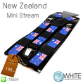 New Zealand สายเอี้ยมเส้นเล็ก (Suspenders) ขนาดสาย กว้าง 2.2 ซม สำหรับคนสูงไม่เกิน 185 cm ลายธงชาตินิวซีแลนด์