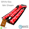 White Kiss สายเอี้ยมเส้นเล็ก (Suspenders) ขนาดสาย กว้าง 2.2 ซม สำหรับคนสูงไม่เกิน 185 cm สายแดง จูบขาว