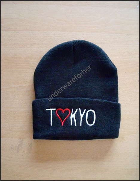 หมวกไหมพรมสีดำ TOKYO รูปที่ 1