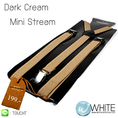 Dark Cream สายเอี้ยมเส้นเล็ก (Suspenders) ขนาดสาย กว้าง 1.5 ซม สำหรับคนสูงไม่เกิน 185 cm สีเบจเข้ม