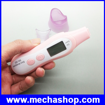 เครื่องตรวจสภาพผิว เครื่องวัดความชุ่มชื้นผิว Digital Skin Facial Face Moisture Oil Analyzer Monitor Tester Beauty(SMA005) รูปที่ 1