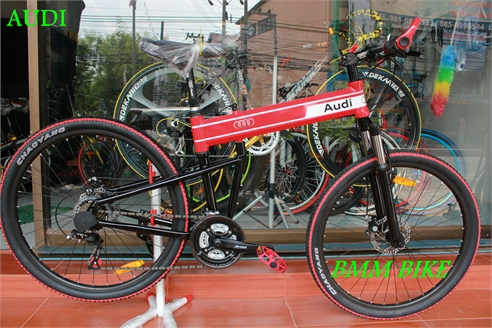 จักรยานเสือภูเขาพับ AUDI 21 speed แดง รูปที่ 1