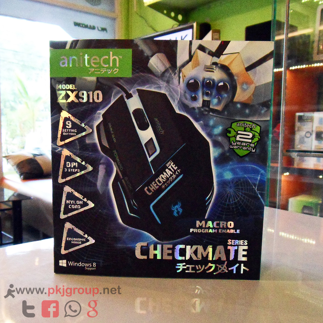 Mouse Gaming Anitech ZX910 เม้าส์เกมส์มีไฟ มีมาโคร เล่น PB สบายๆ(รีวิว) รูปที่ 2