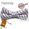 Flaminlia - หูกระต่าย ลายเส้น สีชมพู เทา ดำ   Premium Quality