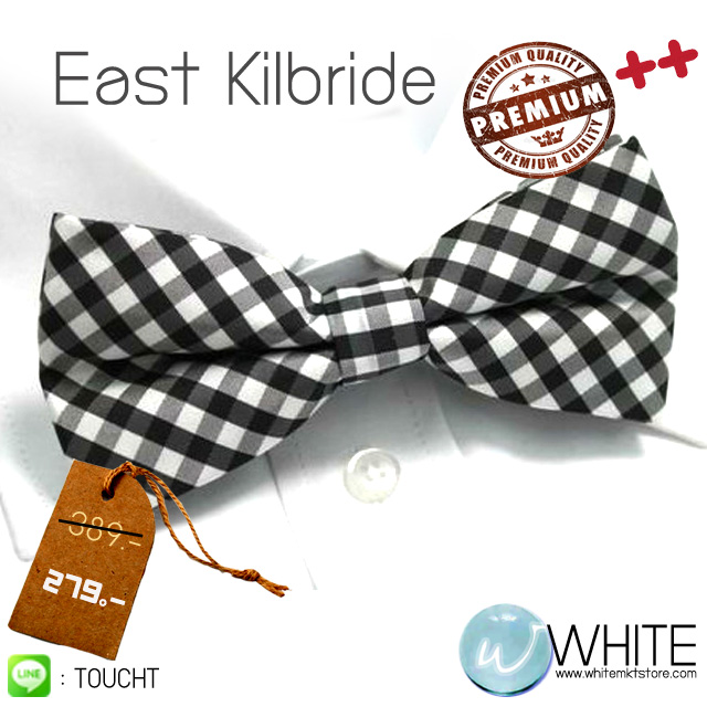East Kilbride - หูกระต่าย ลายสก๊อต โทนสี เทา ลาย ดำ เทาอ่อน Premium Quality รูปที่ 1
