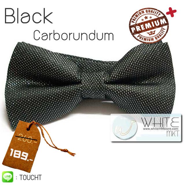 Black Carborundum - หูกระต่าย ผ้าลายกากเพชร สีเทาดำ Premium Quality รูปที่ 1