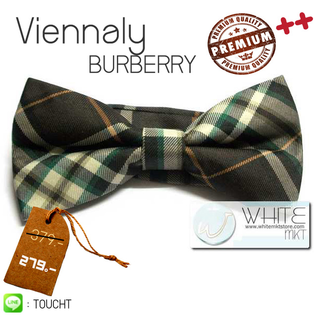Viennaly BURBERRY Style Collection - หูกระต่าย ลายสก๊อต โทนสี โทนสีน้ำตาลเข้ม  เบอเบอร์รี่ Premium Quality รูปที่ 1