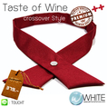 Taste of Wine หูกระต่าย ทรง โบว์ไขว้ สีแดงเข้ม Crossover Style Collection Premium Quality