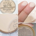 Rimmel Stay Matte Longlasting Pressed Powder #001 Transparent แป้งฝุ่นอัดแข็งเนื้อบางเบา ให้การปกปิดเรียบเนียนอย่างเป็นธ