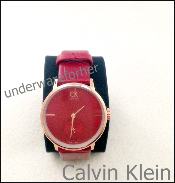 นาฬิกาข้อมือ ผู้หญิง CK สีแดง ราสเบอรี่ รูปที่ 1