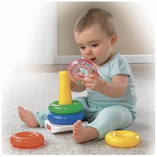 Brilliant Basics Rock-a-Stack ห่วงโยกเยก  ยี่ห้อ Fisher Price รูปที่ 1