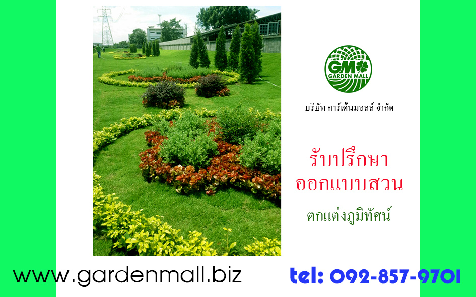 รับจัดสวน ออบแบบสวน ปูหญ้าเทียม งานสวนทุกประเภท-Gardenmall รูปที่ 1