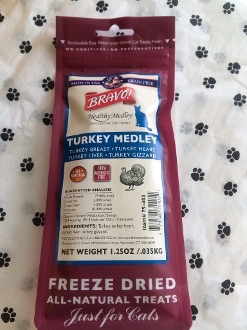 Bravo! ขนมแมวเนื้อไก่งวงผสมเครื่องในอบแห้ง 1.25 oz รูปที่ 3