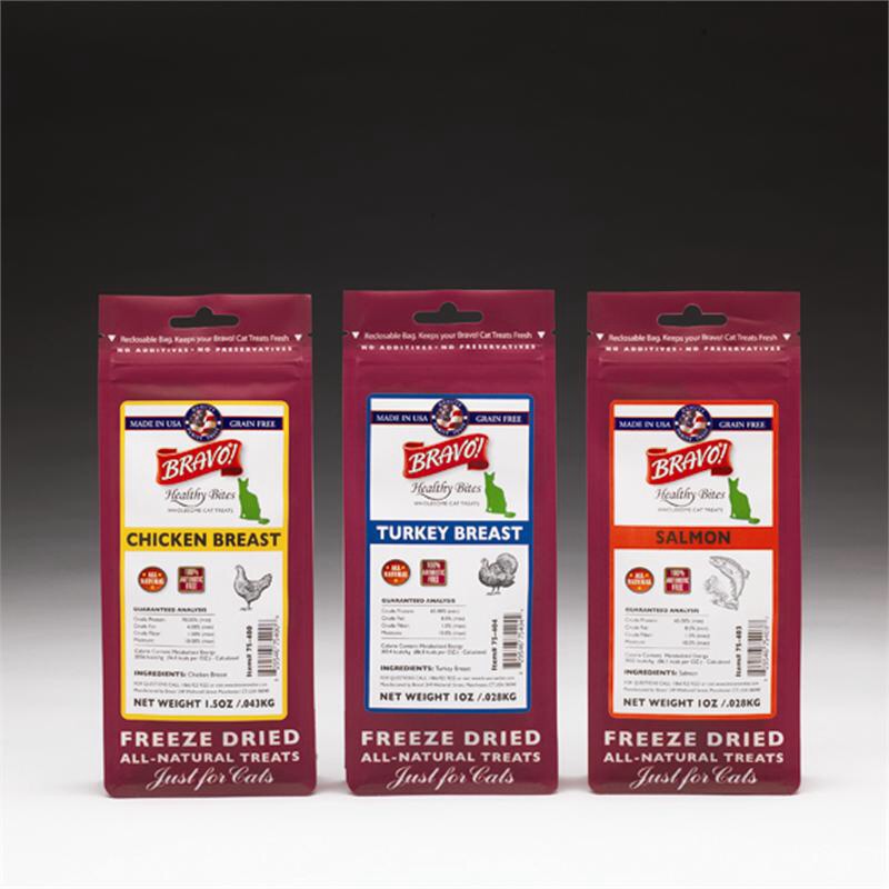 Bravo! ขนมแมวเนื้อไก่งวงผสมเครื่องในอบแห้ง 1.25 oz รูปที่ 2