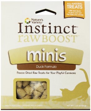 ขนมแมว Instinct Raw Boost Freeze Dried Mini Bites สูตรเป็ด 2.25 oz รูปที่ 1