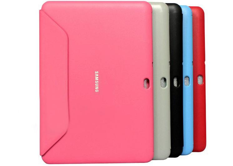 จำหน่าย ใหม่Smart Leather Case สุดหรู สีชมพู Samsung Galaxy Tab 10.1 ราคารวมค่าส่ง ราคาประหยัด (พร้อมส่ง) รูปที่ 1