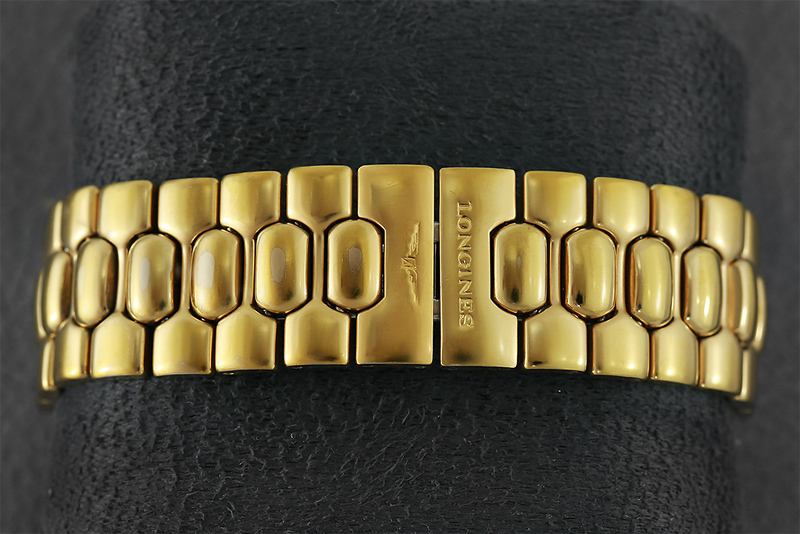 LONGINES CONQUEST GOLD PLATE ตัวเรือนทองล้วน ระบบ Auto หายาก ตัวเรือน สีทองล้วน Gold Plate หน้าปัดสีทอง สวยคลาสสิค รูปที่ 4