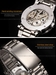 รูปย่อ Pre-order นาฬิกาข้อมือบุรุษ "SEWOR" Skeleton Watch Stainless Steel หน้าปัดโครงกระดูก ดีไซน์ เรียบ หรู รูปที่6