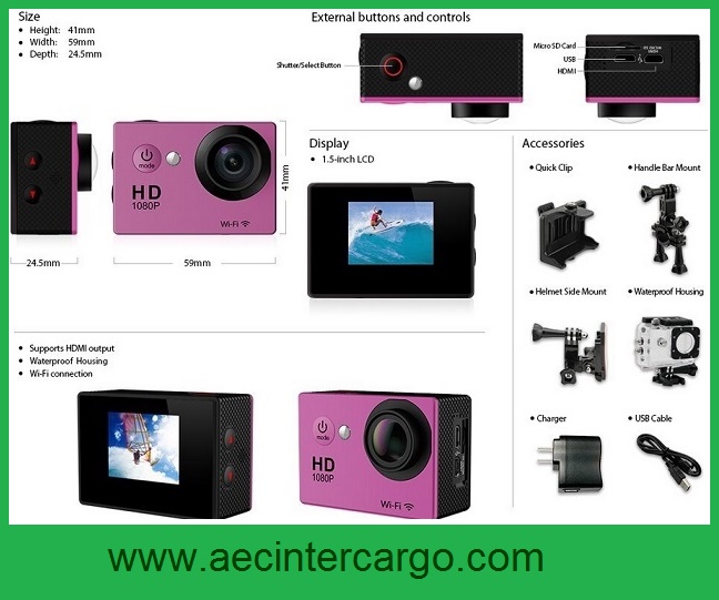 ขาย กล้องขนาดเล็กถ่ายรูปใต้น้ำ SJ4000-WIFI ราคาถูก 2,990 บาท รูปที่ 7