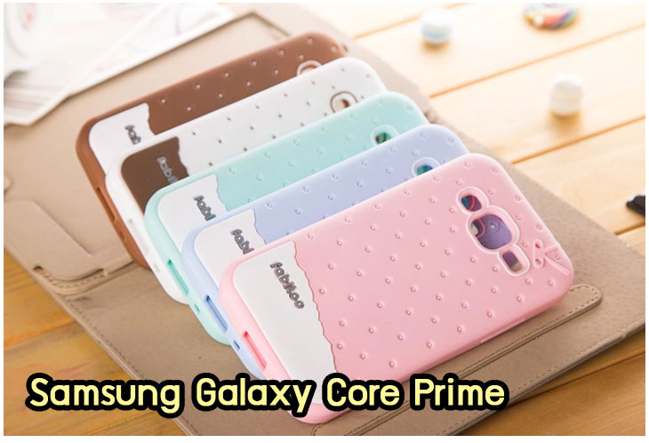 M1291-03 เคสซิลิโคน Samsung Galaxy Core Prime สีฟ้า รูปที่ 5
