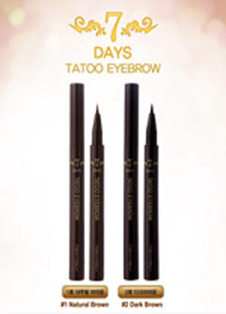ปากกาสักคิ้ว 4D Tony Moly 7 Days Tattoo Eyebrow ติดทนนาน 7 วัน นำเข้าจากเกาหลี รูปที่ 1