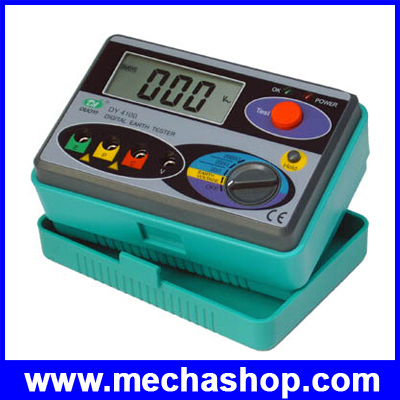 กราวด์มิเตอร์ เครื่องวัดค่าความต้านทานดิน มิเตอร์วัดกราวด์ Digital Earth Ground Resistance Tester Meter 0-2000Ω DY4100(DEG001) รูปที่ 1