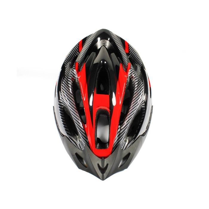 ขาย หมวกกันน็อคสำหรับนักปั่นจักรยาน สีดำ ลายสีแดง แบรนด์ Visor ขนาด size-L ราคาประหยัด (พร้อมส่ง) รูปที่ 1