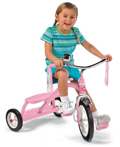 จักรยานยอดฮิต Radio Flyer Girls Classic Dual Deck Tricycle, Pink นำเข้าจาก USA รูปที่ 1