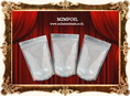 ซองซิปหน้าใส - หลังฟอยล์  มีซิปล๊อค ขนาด 6 x 10 นิ้ว (15 x 25.5 ซม.)