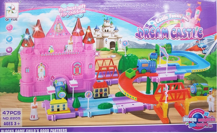 ของเล่นเด็ก รถไฟ Dream Castle ประกอบรถไฟวิ่งไปตามรางผ่านปราสาท สะพาน ฯลฯ มีไฟ มีเสียงเพลง รูปที่ 2