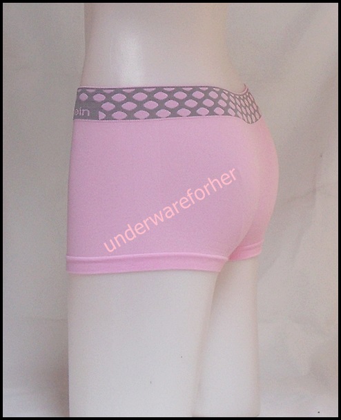 ชุดชั้นในผู้หญิง  CK BOXER  สีชมพูขอบใหญ่ลายจุด รูปที่ 3