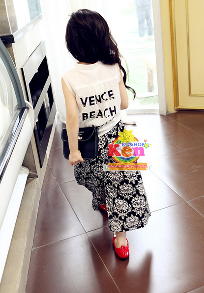 กระโปรงเด็ก Sunflowers beach สีดำ รูปที่ 2