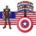 แท็กห้อยกระเป๋าลายโล่กัปตันอเมริกา (Captain America Shield Luggage Tag)