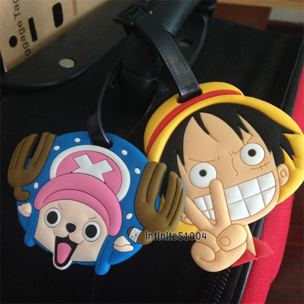 แท็กห้อยกระเป๋าลายลูฟี่และช็อปเปอร์ จากวันพีช (One Piece Luffy and Chopper Luggage Tag) รูปที่ 1