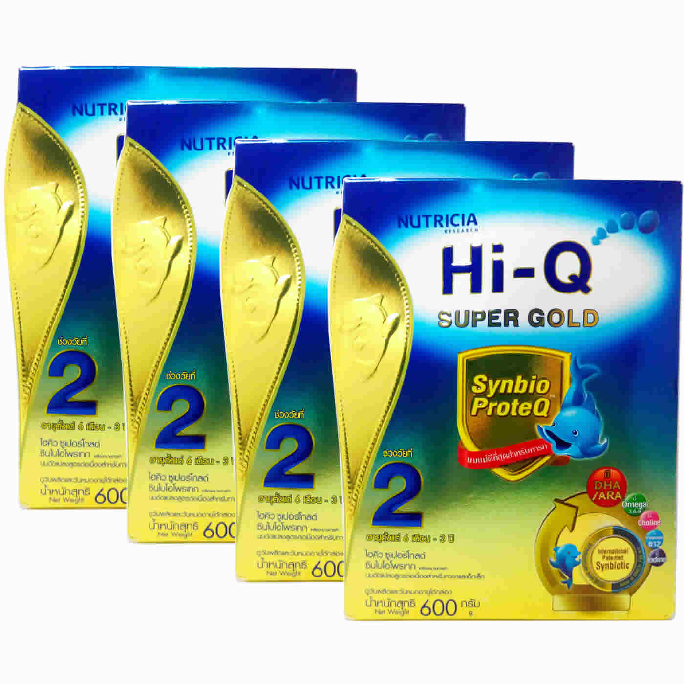 ขายนมดูเม็กซ์ ไฮคิว ซูเปอร์โกลด์ สูตร 2 Dumex Hi-Q Super Gold 600g. ซื้อ 4 ฟรี 200g. รูปที่ 2
