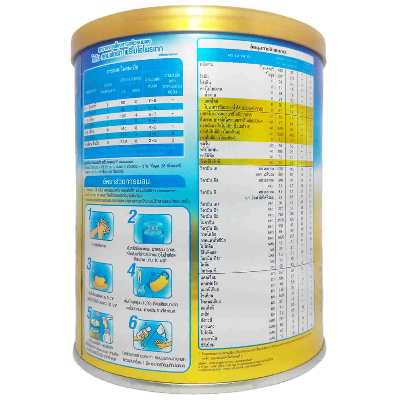 ขาย Dumex Hi-Q Comfort Prebio ProteQ ไฮคิว คอมฟอร์ท พรีไบโอโพรเทก 400 กรัม ซื้อ 1 แถม 1 รูปที่ 4
