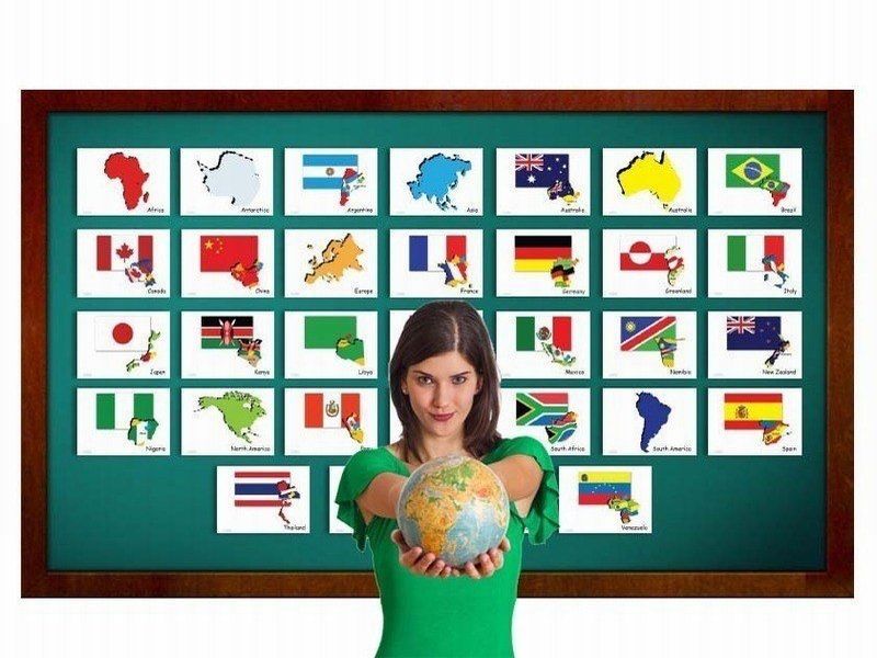 บัตรคำ ชุด ประเทศและธง สำหรับสอนภาษาอังกฤษ Countries and Flags Flash Cards รูปที่ 2