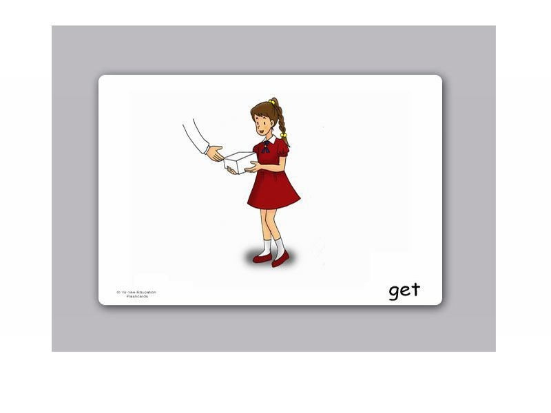 บัตรคำ ชุด คำกริยา ชุดที่ 3 สำหรับสอนภาษาอังกฤษ Verbs Flash Cards – Set 3 รูปที่ 3