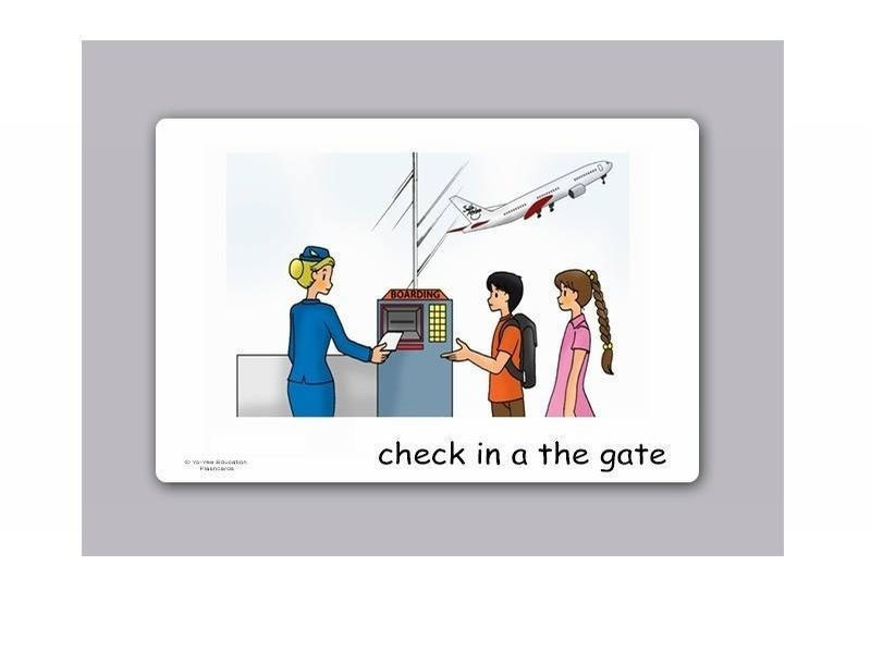 บัตรคำ ชุด การเดินทาง สำหรับสอนภาษาอังกฤษ Air Travel Flash Cards รูปที่ 5
