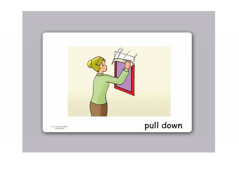 บัตรคำ ชุด กริยาวลี ชุดที่ 1 สำหรับสอนภาษาอังกฤษ Phrasal Verbs Flash Cards – Set 1 รูปที่ 3